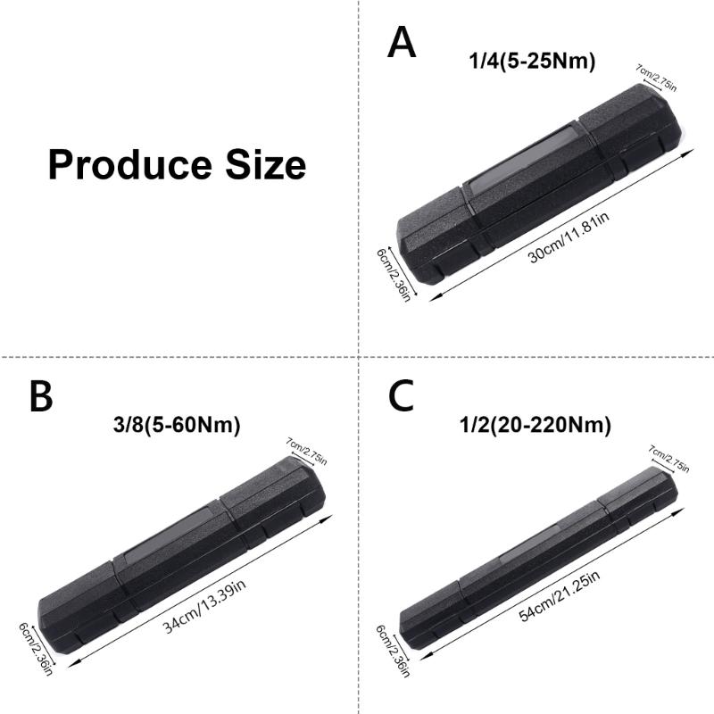 5-25Nm 5-60Nm 20-220Nm Momentsleutel Duidelijke Schaal Sterke Koppeltoepassing voor Mechanische Werkplaatsen Nauwkeurige Afstelling