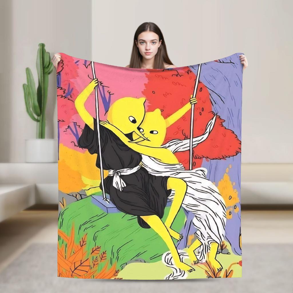 Lemongrab Unakzeptabel Flanelldecke Frühling Warm Weich Überwurfdecke für Kinder Erwachsene Heimdekoration Grafische Tagesdecke Sofabettbezug