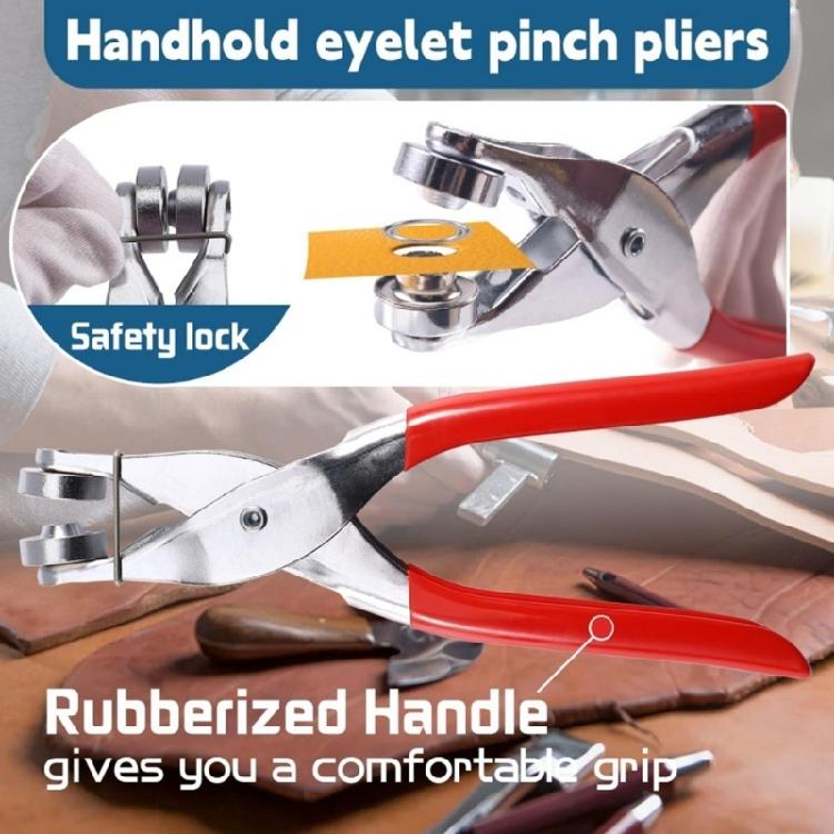 Heavy Duty 12mm Iron Eyelet Grommets With Punch Pliers And Hole Maker For Leathercraft Fabric Projects 200pcs Two Color