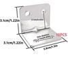 Fixing Brackets Angle 90 Degree Right Angle Corner Bracket, L Shaped Furniture Fixing Corner Brace Joint Corner Connector10pcs