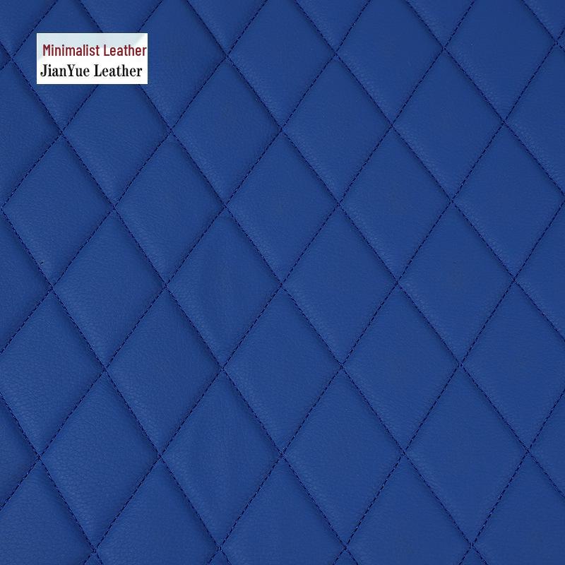 Diamond Pattern Quilted Leather Car Seat Cover & Mat