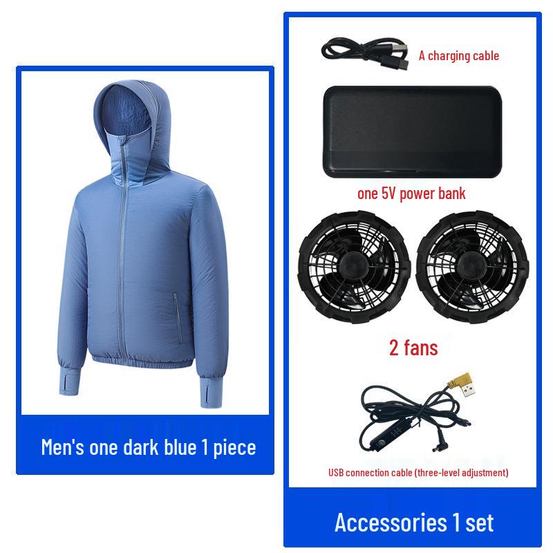 Couple's Lightweight Summer Cooling Air-Conditioned Sunscreen Jacket.