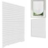 Blind for Window Self Adhesive Pleated Blinds Cordless No Drill Fabric Blinds Room Darkening Shades Blackout Shades for Bathroom