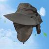 Foldable Sun Protections Hat Hikings Camping Casual Fishing Caps with Neck Flap