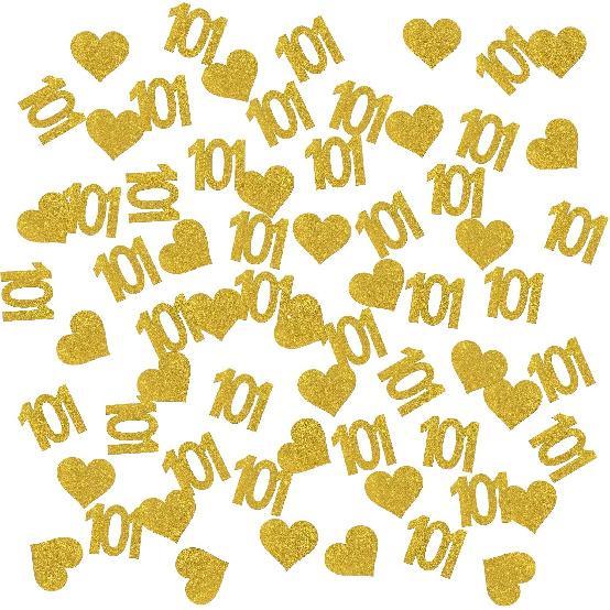 INNORU Number 20 Confetti Gold Glitter, Happy 20th Birthday Table Confetti, Twenty Years Paper Scatter, 20th Anniversary Cheers To 20 Years Party