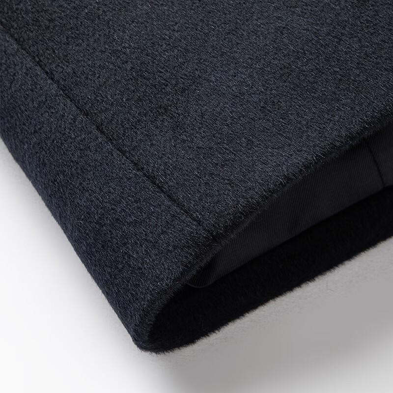 FAPAI Men's Merino Wool & Cashmere Blend Mid-Length Overcoat