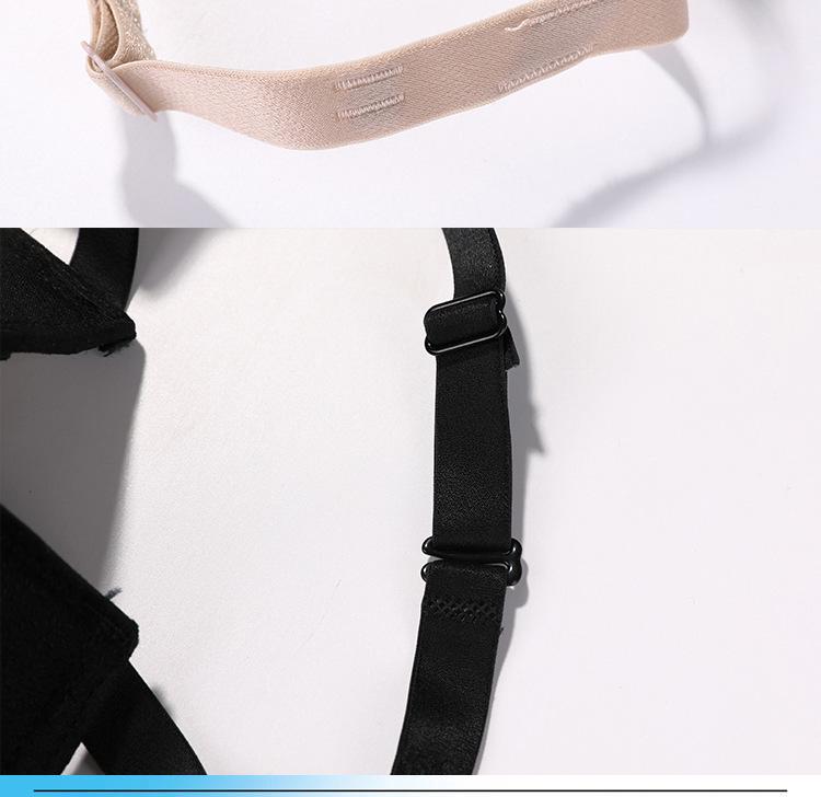 Korean Style Strapless Bra: Invisible, Non-Slip, Sexy Gathering Solid Color for Women