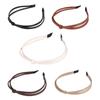 Elegant PU Leather Headband for Casual Wear Women Hairhoop Fashion Headpieces Accessories Knotted Headband Hair Decors