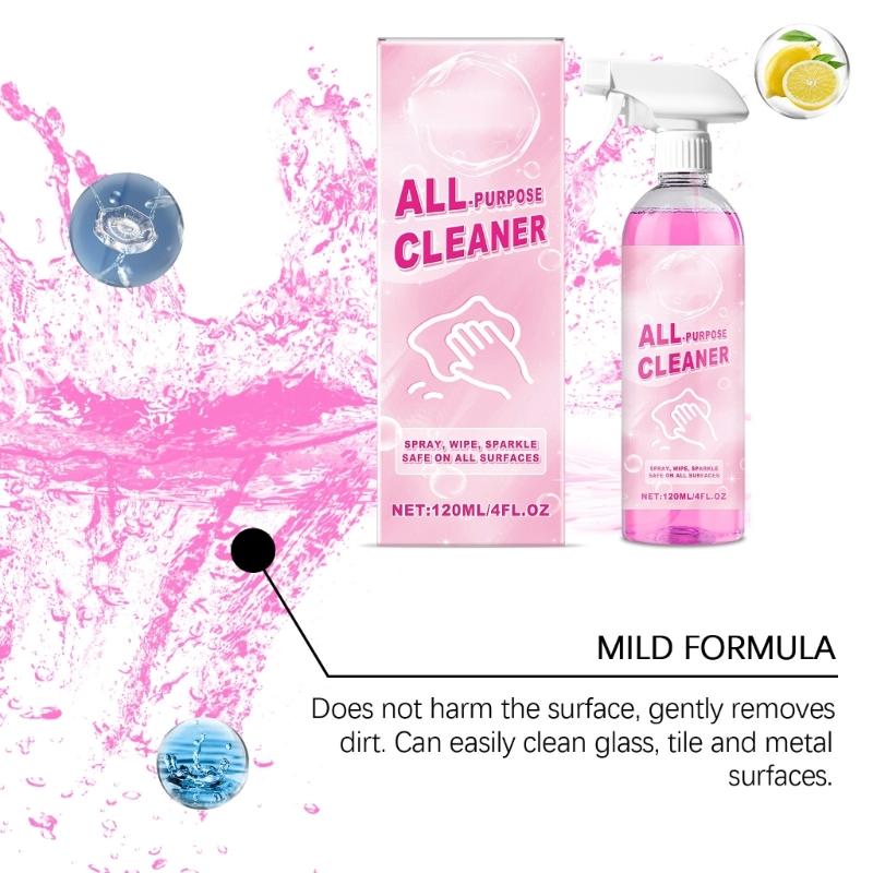 Multipurpose Rengöringsspray för Glasbänkskivor Apparater Klädsel och Mer 120ml Rengöringsvätska med Dofter