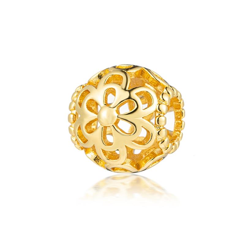 Perline Charm Oro Scintillante Pendenti Originali Europei Snake Fit Bracciale in Rame Collana Perline Per Gioielli Fai da Te Regalo Donna