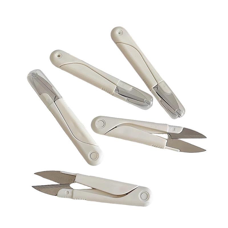 Newcomer Special: Mini U-Shaped Round Head Spring Scissors for Sewing and Crafts