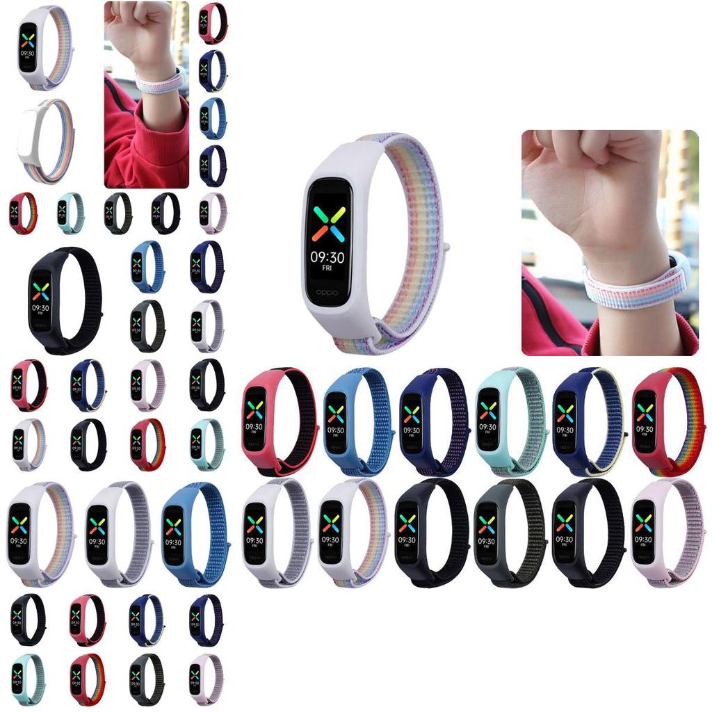 Lightweight And Breathable Nylon Loop Strap For Oppo Band Full Cover Design For Protection