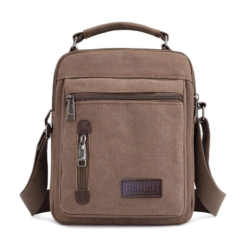 Mehrere Taschen Herren Umhängetaschen Kreative Tragetasche Canvas Werkzeug Umhängetasche Verschleißfest Große Kapazität Geldbörsen Männertasche