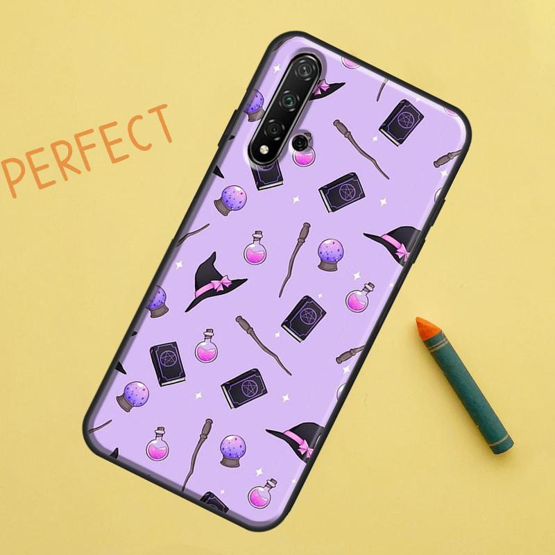 Pastel Goth Witchy Case For Huawei P30 Pro P20 P40 Lite Nova 8i 7i 3i 11i 5T 9 10 SE Y60 Y61 Y70 Y90 P Smart Z