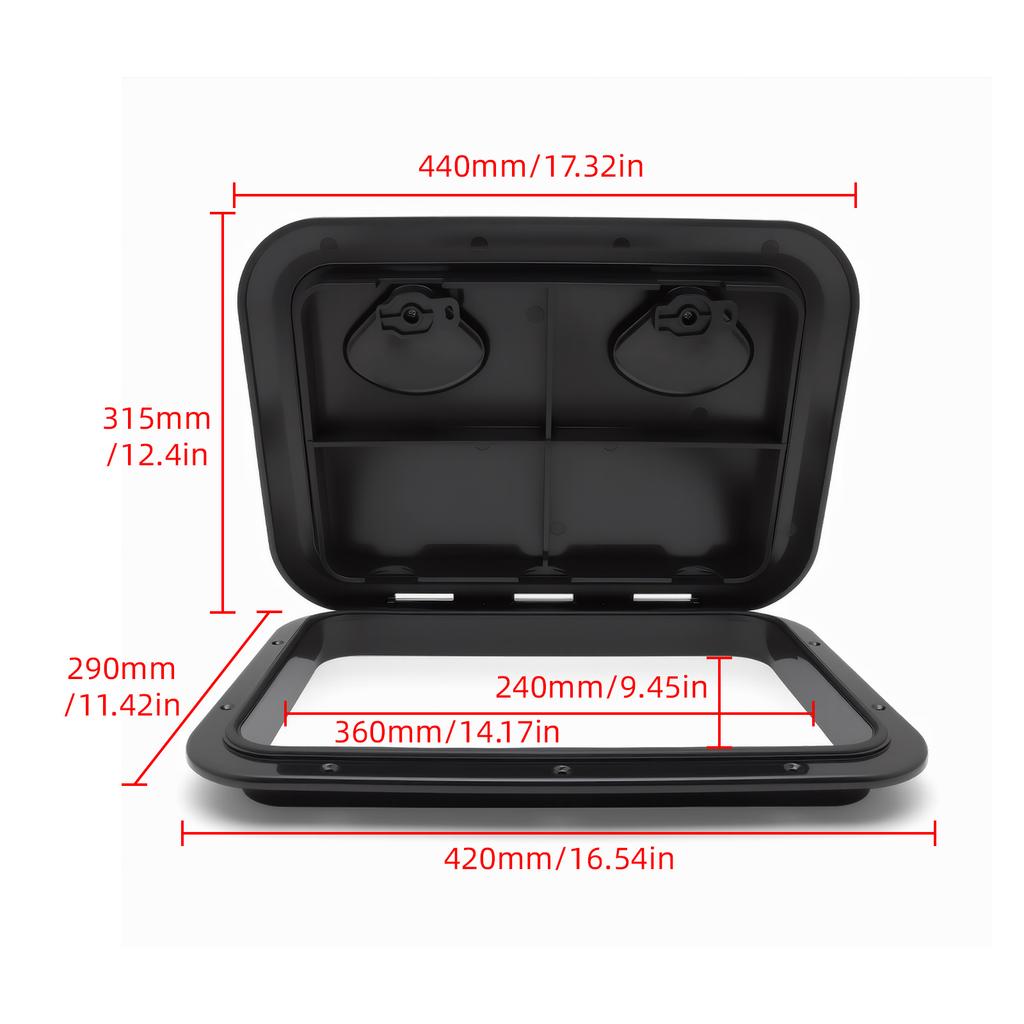 Waterproof Ship Deck Hatch Cover Accessories Boat ABS Deck Access Hatch Cover For Marine Yacht RV Watertight Anti-UV Non-Skid