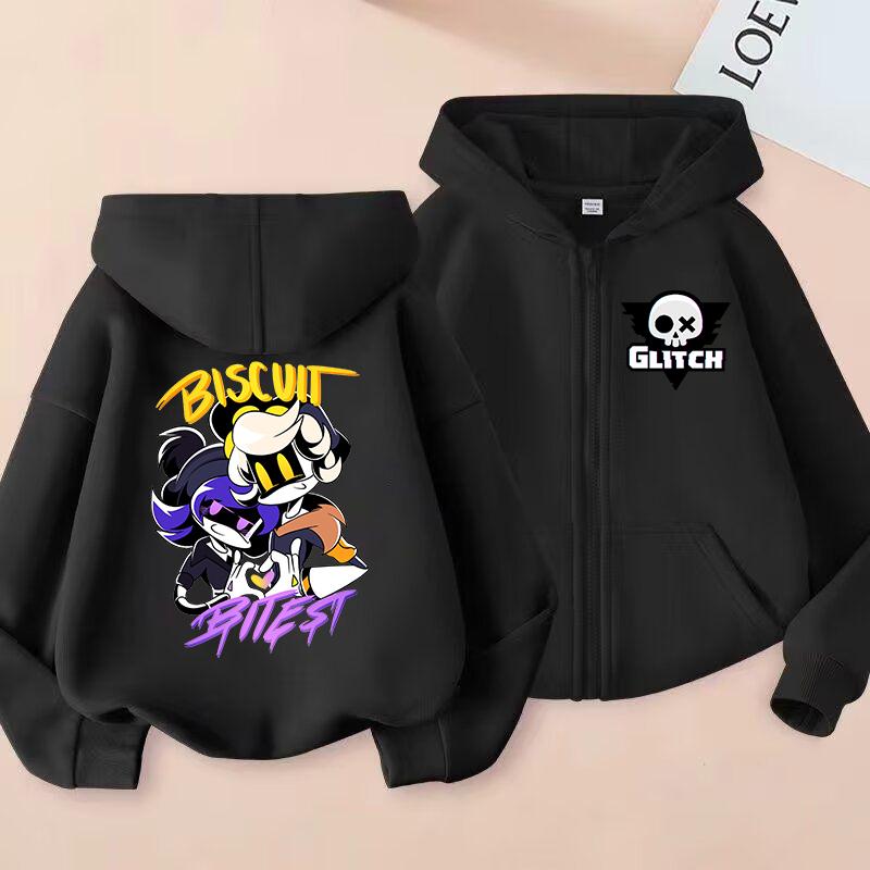 Murder Drones Printed Zip Up Outerwear Hoodie Children Clothes Kids Girls Boys Zipper Sweatshirt Baby Casual Tops Fashion Hoody