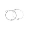 Niche Design Concentric Knot Couple Bracelet, A Pair Of Love Bracelets, Silver-Plated Simple Romantic Valentine'S Day Gifts