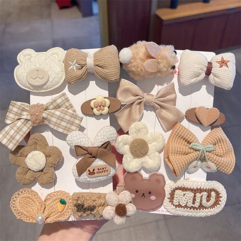 Cute Plush Butterfly Hair Clips for Girls - 2025 Style Duckbill Hairpins for Kids