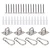 4Pcs Heavy Duty Ceiling Hook M5 Wall Hook Durable Hook Hanging Kit  Marine Use