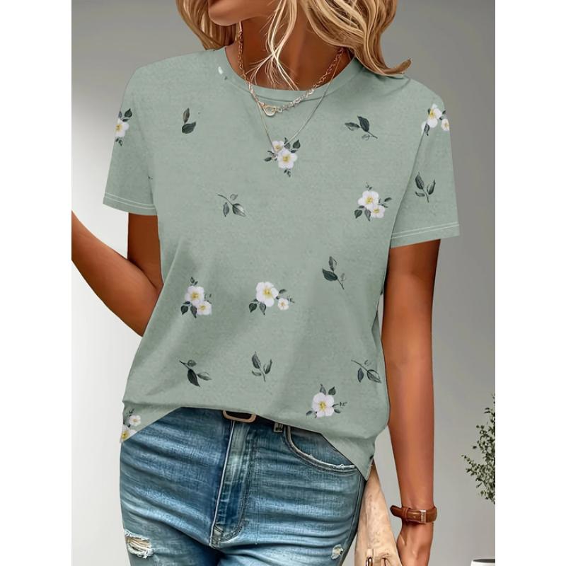 Summer Polka Dot Stripes 3D Print T-Shirts Women Casual O-Neck Short Sleeve T Shirt