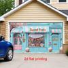 2D Aesthetic Candy Store Backdrop, Cute Pastry Shop Tapestry for Sweet Themed Party