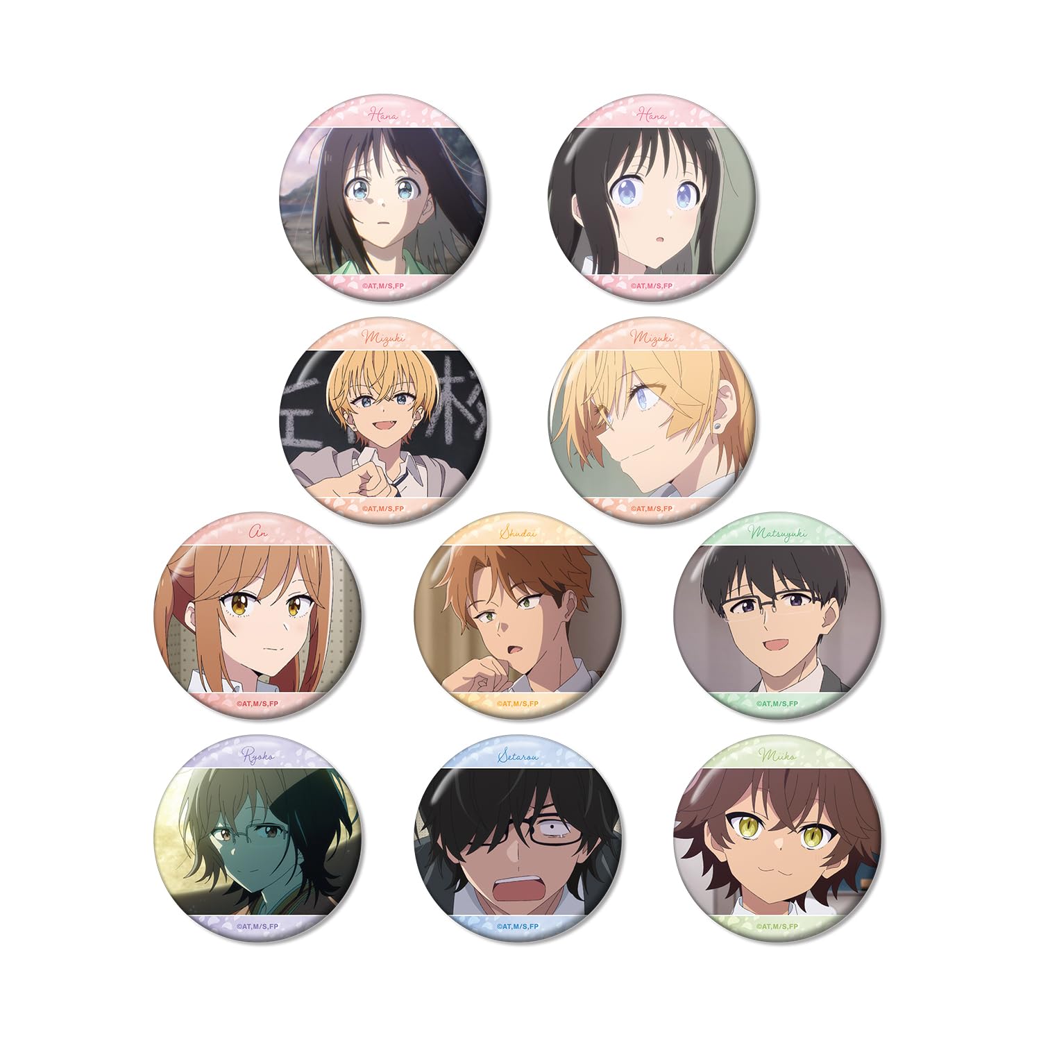 

Hana wa Gotoku Shura Trading Scene Badges Box of 10 Saku,
