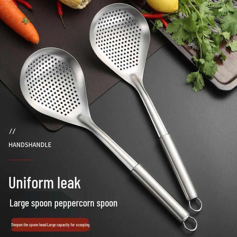 Nemagnetický nerezový cedník: Naběračka na pepř, Kuchyňský cedník na nudle a knedlíčky, Filtr na smažící olej.