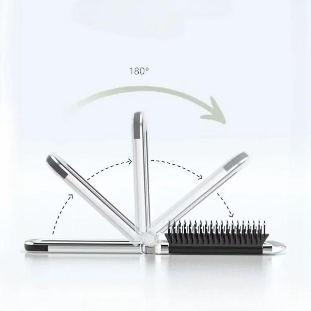 Portable BlingBling Comb Mirror Crystal-Encrusted Rhinestone Hair Comb Gift for Girls