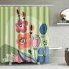 Beautiful Colorful Flower Pattern Waterproof Shower Curtain For Bathroom Decor Enhances Space With Nature Inspired Design