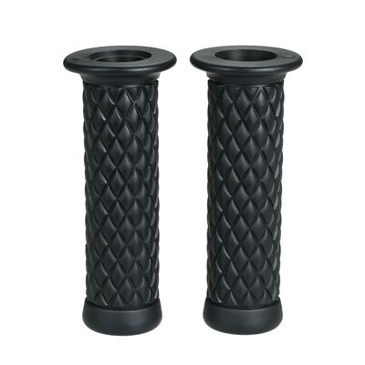 Universal 7/8"" 22MM Vintage Rubber Motorcycle Handle Grips Coffee Motorbike Handlebar Grips 4 Colors Available