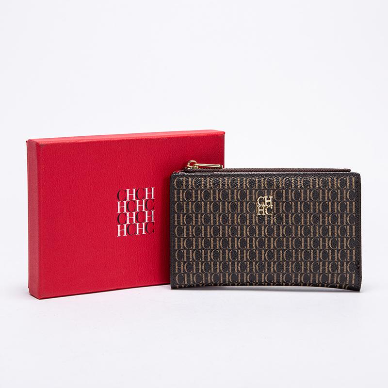 

CHCH-Женский длинный кошелек с мультяшным принтом, классический кошелек в стиле ретро, из ПВХ, модные простые сумки большой емкости 15x2x10cm