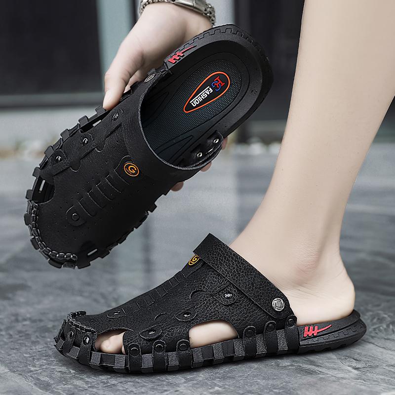 Fashion Men's Summer Sandals Breathable Platform Trendy All-match Casual Outdoor Round Toe Non-slip Water Proof Sandals Summer Main