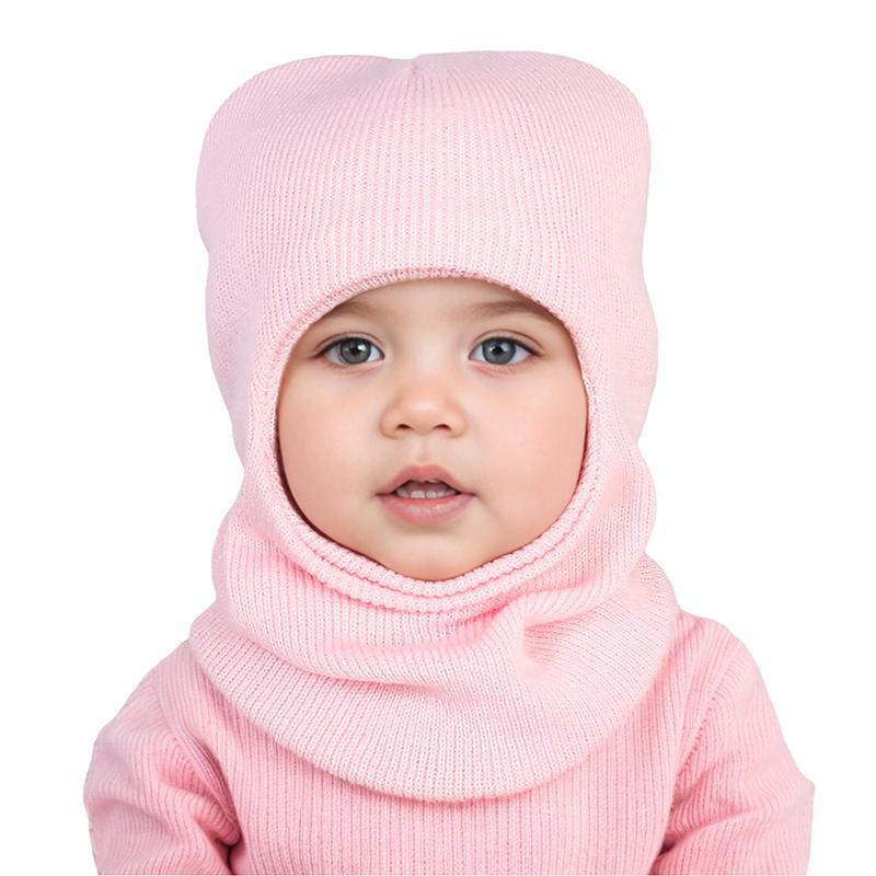 Bonnet Cagoule Bébé Hiver Chaud Tricoté Laine Bonnet Écharpe Une Pièce Enfants Chapeau Protection Oreilles Tout-Petit Tour de Cou Bonnet 1-7A