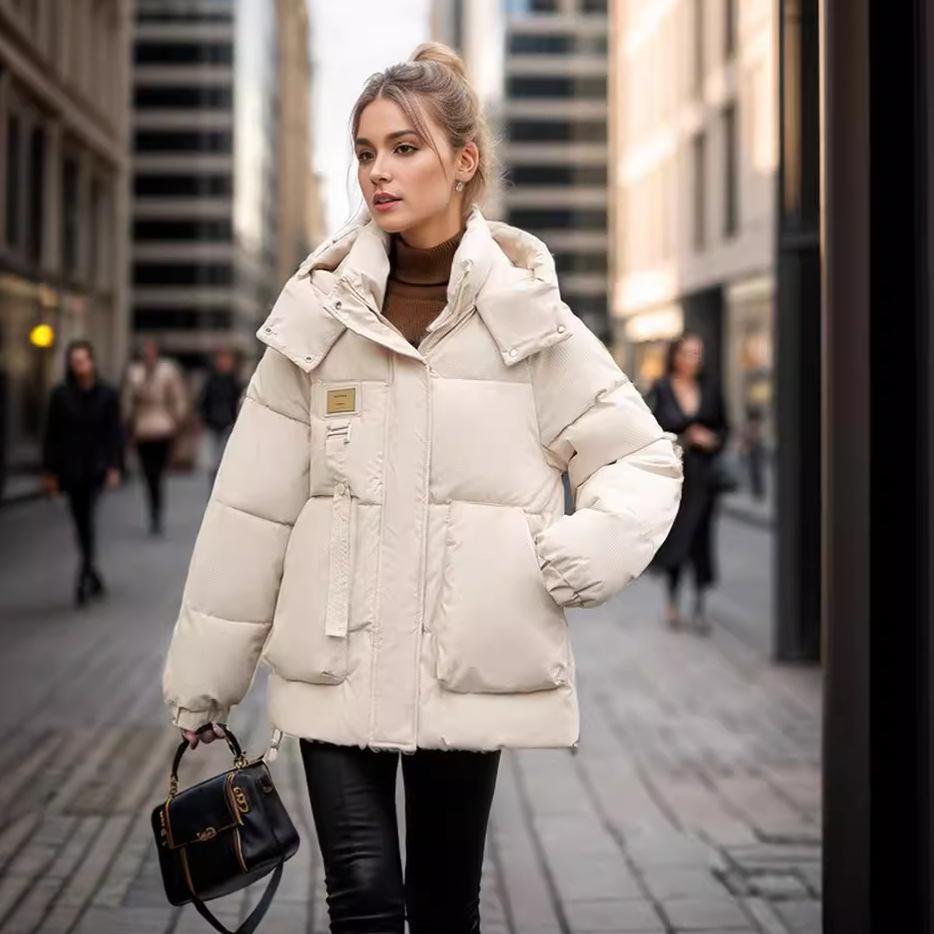 Winter new Korean version of down cotton-padded clothes women's loose casual versatile labelled cotton-padded clothes women's cotton-padded jacket