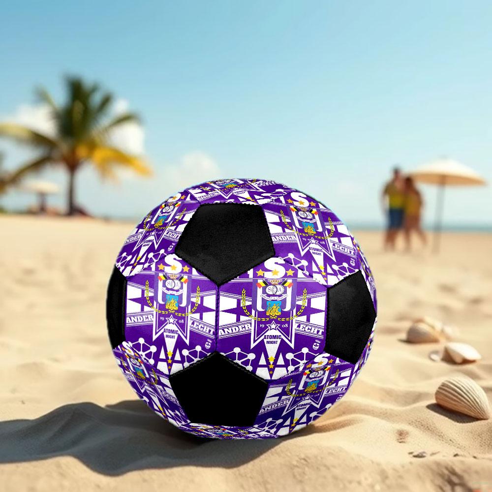 1 pz Pallone da Calcio Royal Sporting Club Anderlecht Taglia 5 Pallone da Calcetto Indoor alla Moda Colorato Gioco in Cortile - Ottimo Regalo per Appassionati di Sport HE51