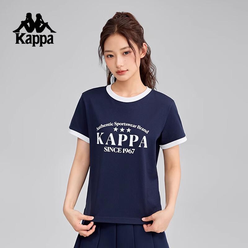 Kappa Women s 2025 Summer Cotton Short Sleeve T-Shirt K0F42TD12 M