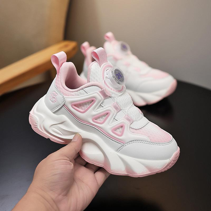 28-39 Tamanho Grande Infantil Antiderrapante Resistente ao Desgaste Conveniente Moderno e Casual Sapatos Esportivos para Sapatos de Corrida de Meninas