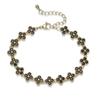 Colorful CZ Stone Copper Bracelet And Necklace Set With Lobster Clasp Adjustable Minimalist Romantic Jewelry
