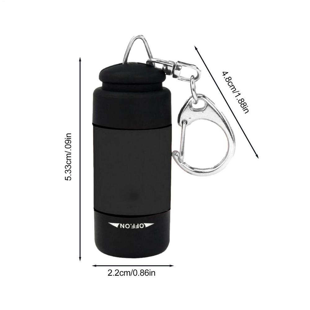 USB Rechargeable Mini Keychain LED Flashlight Multi-function Strong Light Home Small Flashlight Portable Pocket Flashlight