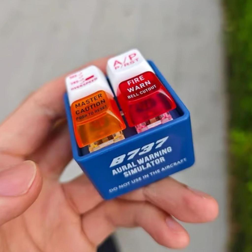 Chaveiro de Alerta de Emergência para Avião, Simulador de Som de Alerta EGPWS, Alarme para Tripulação, Chaveiro Pingente para Mochila, Decoração para Interior de Carro