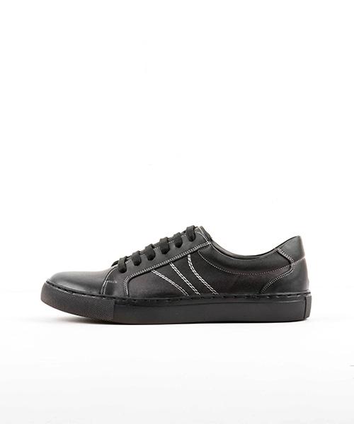 Leatherless # 3001 / All-Black Sneakers / Black / For Men