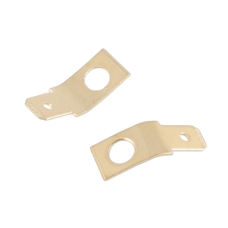 100pcs Brass Solderless Wire Connectors Male Spades Rings Crimps Electrical Supplies Brass Quick Disconnect Adapters Set