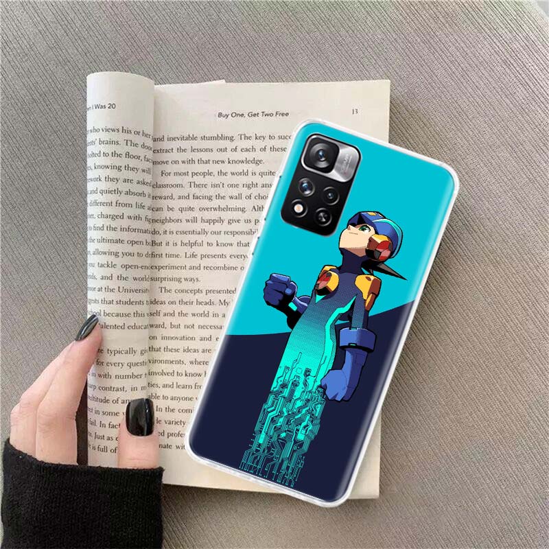 Game M-Megaman R-Rockman Phone Case For Redmi Note 13 12 Pro Plus 14 15 Pro 5G 11 11T 11E 11S 10 Pro 10S 9 9S Cover Cell Clear T