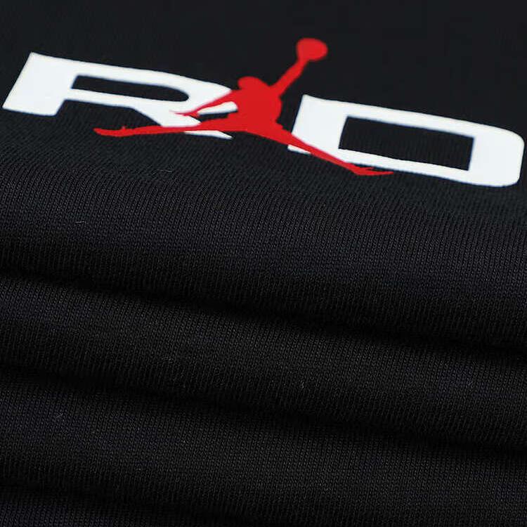 Jordan Air M J JD Air SS Crew Casual Round Neck Pullover Short Sleeve T-Shirt Men T-Shirt Black IB7354010