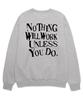 SHIRTER Unless Uo Do Sweatshirt (Sls021) Melange Gray (Type A)