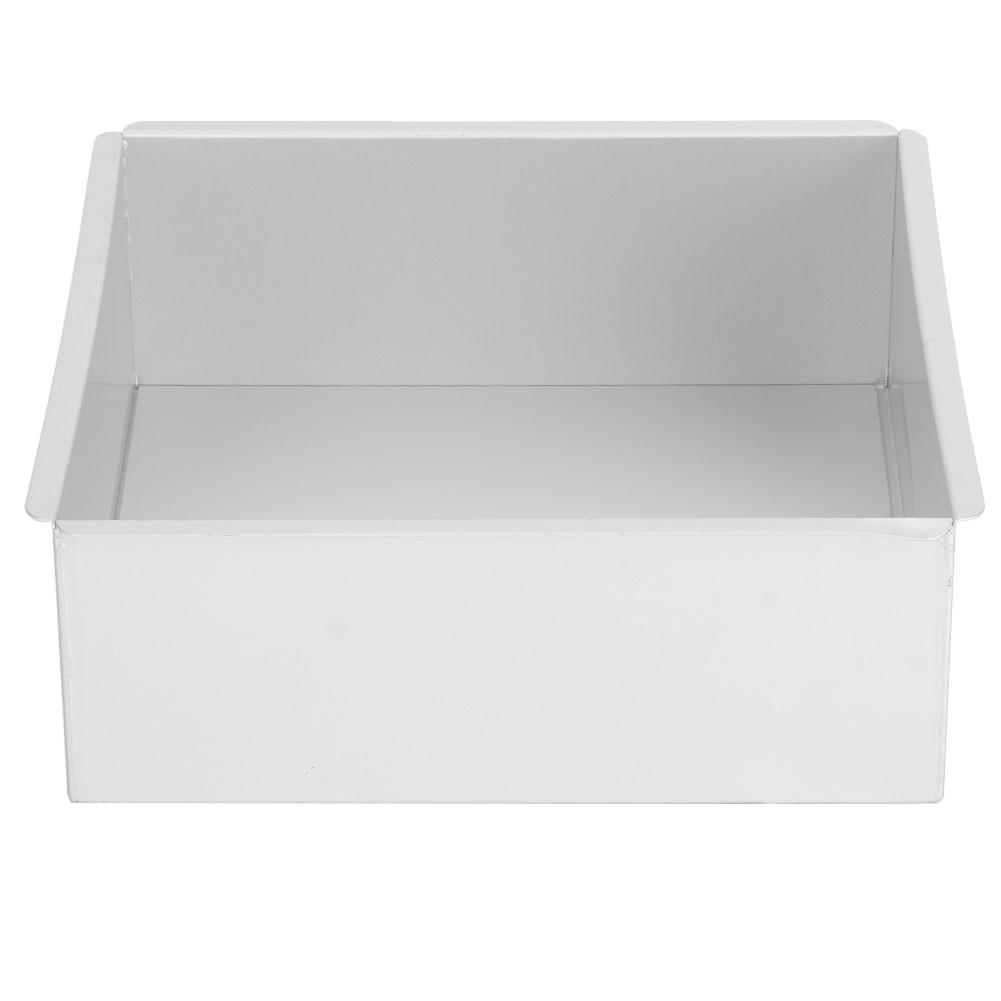 Anodiserad Aluminium Fyrkantig Form Bakform Mousse Tårta Brödform med Löstagbar Botten