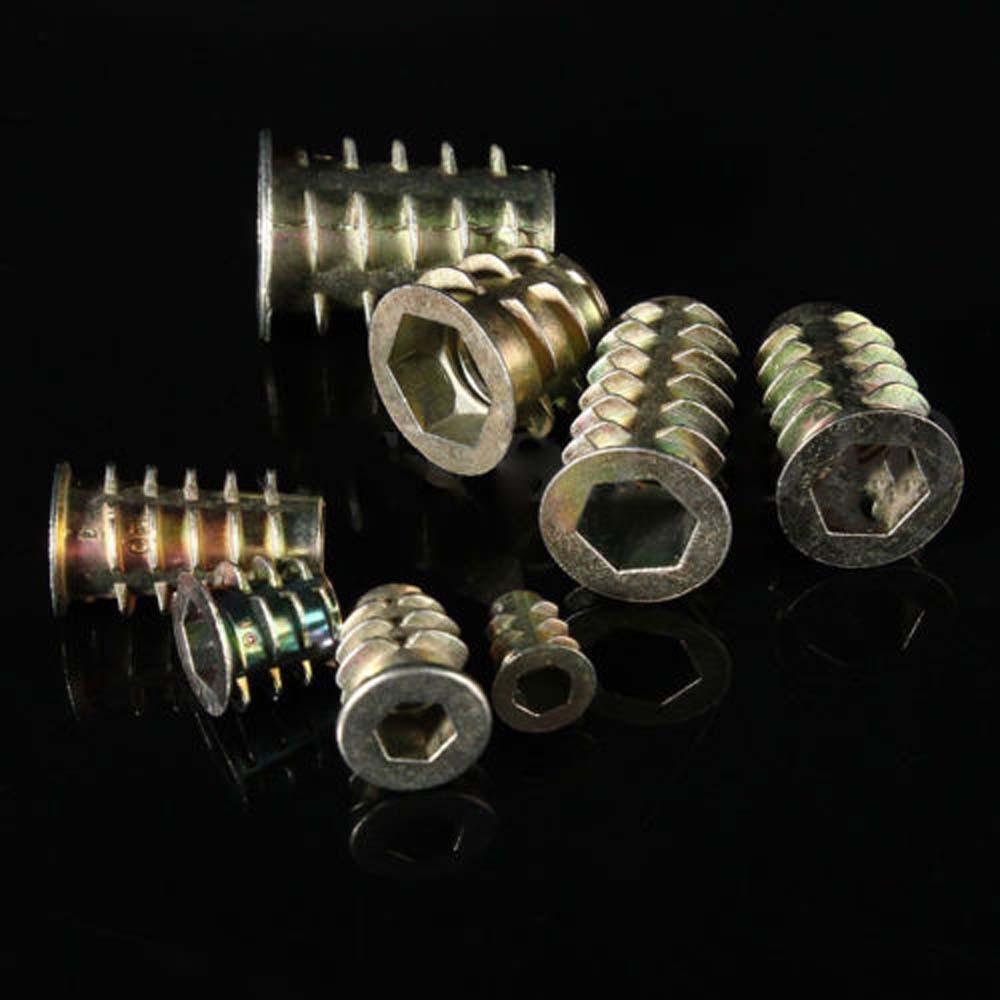 20Pcs 302 Screw-In Nut Carbon Steel Self-Tapping Thread Insert Screw Repairing Accessories Thread Insert Inner M12*1.75 Outer M16*1.5