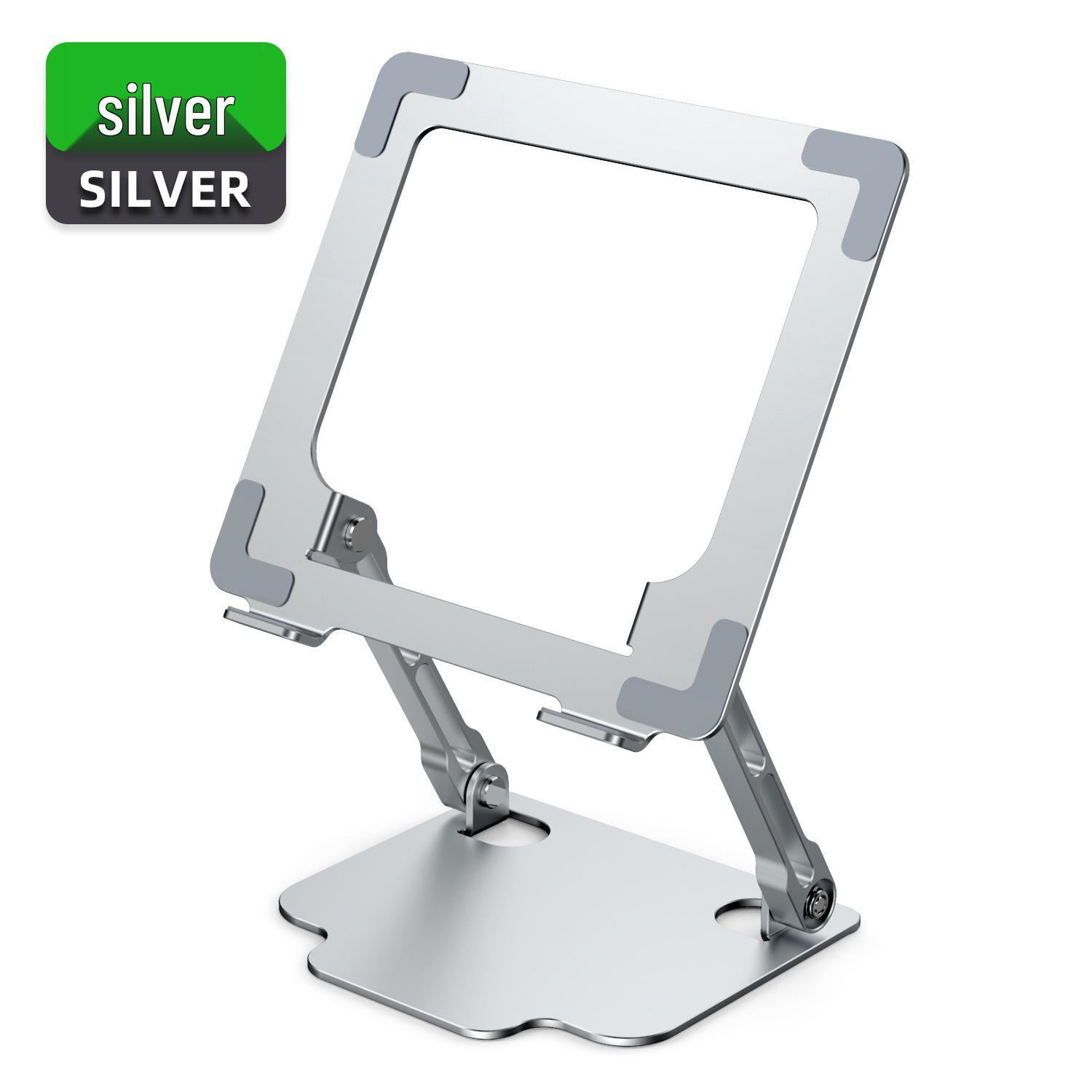 Adjustable Folding Metal Laptop & Tablet Stand with Dual-Layer Heat Dissipation