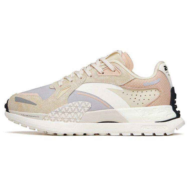Anta Star C202 Comfortable Slip Resistant Abrasion Resistant Low top Running Shoes Women's Beige Yellow Gray 122135580A-1