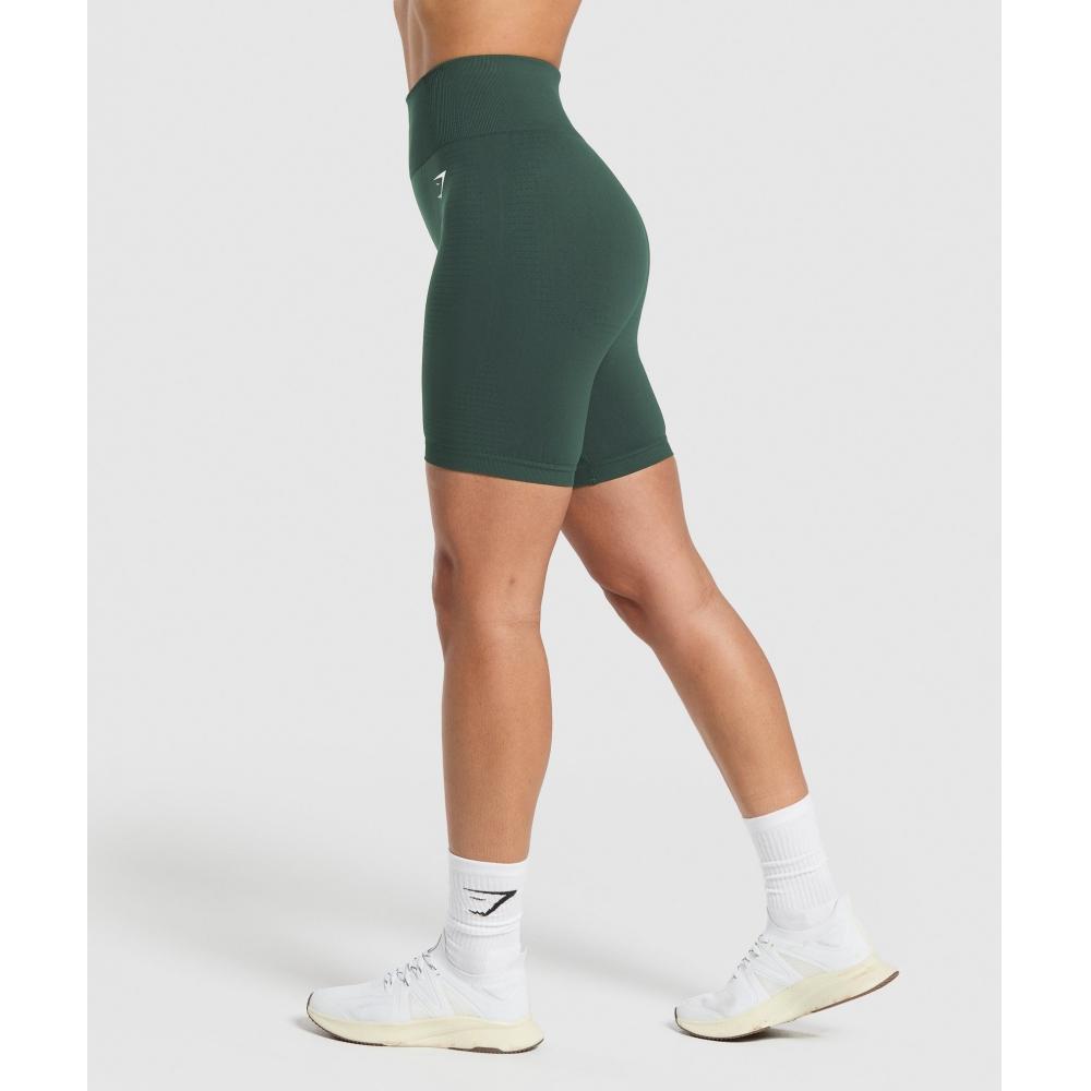 Gymshark Vital Seamless 7 Inch Shorts Woodland Green Marl B1b1p Ebtf
